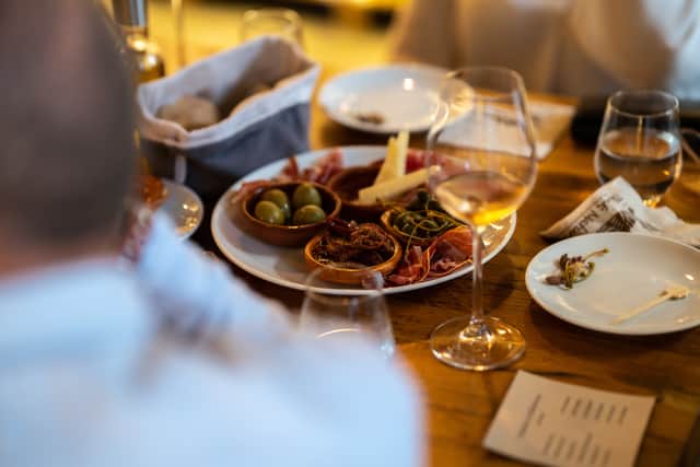 Food at a restaurant
