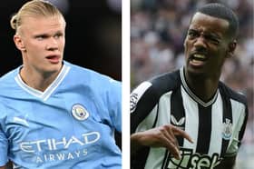 Erling Haaland (left) and Newcastle United talisman Alexander Isak