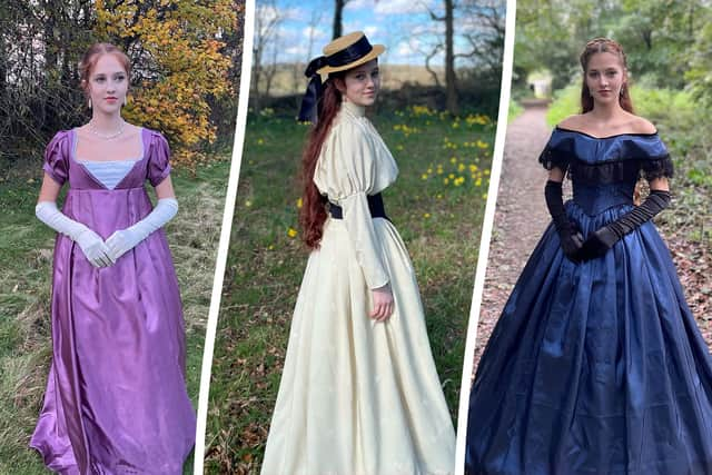 Eleanor Shenderey, 16, has a wardrobe full of 300 handmade historical outfits. 