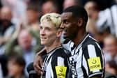 Newcastle United duo Anthony Gordon and Alexander Isak. (Photo by Ian MacNicol/Getty Images)