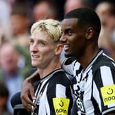 Newcastle United duo Anthony Gordon and Alexander Isak. (Photo by Ian MacNicol/Getty Images)