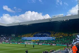Newcastle United fans pay tribute to Bruno Guimaraes and Joelinton. 