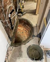 Victoria and Andrew Ellington found a 27ft plunging well under the floor of their new home in Bute Cottage, Redcar.