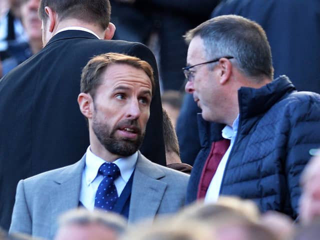 England manager Gareth Southgate at St James' Park. (Photo by Mark Runnacles/Getty Images)