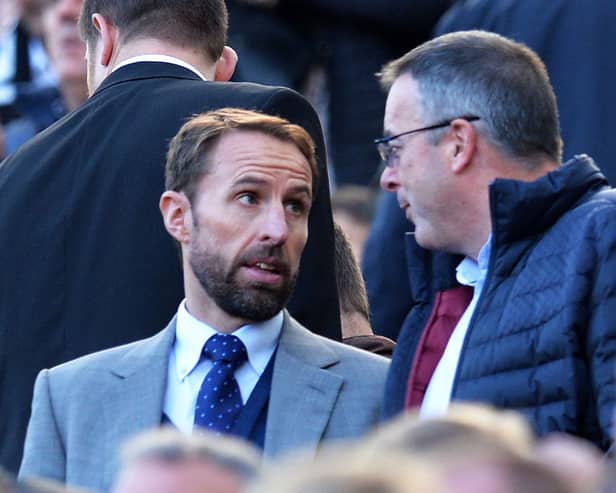 England manager Gareth Southgate at St James' Park. (Photo by Mark Runnacles/Getty Images)