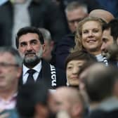 Chairman of Newcastle United, Yasir Al-Rumayyan and Amanda Staveley, Part-Owner of Newcastle United. (Photo by Ian MacNicol/Getty Images)