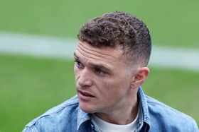 Kieran Trippier of Newcastle United looks on prior to the Premier League match between Newcastle United and Sheffield United at St. James Park on April 27, 2024 in Newcastle upon Tyne, England.