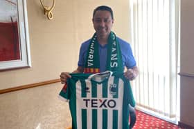 Blyth Spartans have appointed former Newcastle United icon  Nolberto Solano as their new manager. (Photo credit: Blyth Spartans AFC)