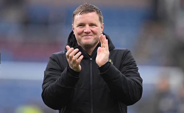 Eddie Howe was all smiles following Newcastle United's 4-1 win over Burnley