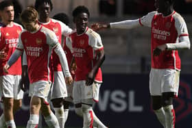 Arsenal young midfielder Amario Cozier-Duberry is wanted by Newcastle United. (Photo by David Price/Arsenal FC via Getty Images)