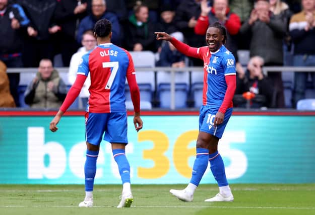 Crystal Palace pair Eberechi Eze and Michael Olise. (Photo by Richard Pelham/Getty Images)
