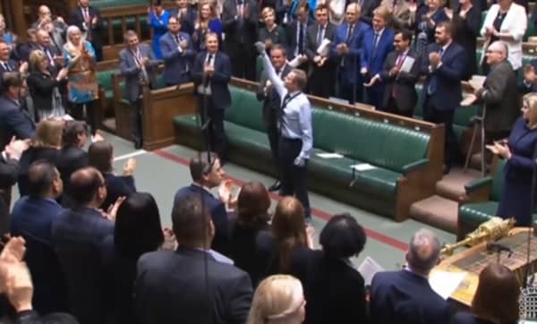 MP returns to Parliament following sepsis quadruple amputation.
