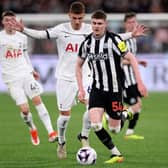 Newcastle United's Alex Murphy controls the ball during the football friendly match between Tottenham Hotspur and Newcastle United at Melbourne Cricket Ground (MCG) in Melbourne on May 22, 2024. (Photo by Martin KEEP / AFP) / -- IMAGE RESTRICTED TO EDITORIAL USE - STRICTLY NO COMMERCIAL USE -- (Photo by MARTIN KEEP/AFP via Getty Images)