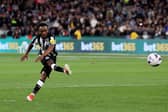 Amadou Diallo has confirmed he is leaving Newcastle United.  (Photo by MARTIN KEEP/AFP via Getty Images)