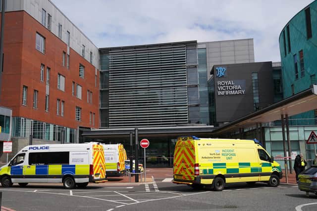 The Royal Victoria Infirmary in Newcastle. PA Photo.