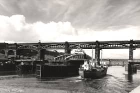 Designed by Robert Stephenson, construction on the bridge started in 1847. Between 2001 and 2008, the bridge underwent refurbishment to strengthen the structure and restore original features. Here it is in 1967.