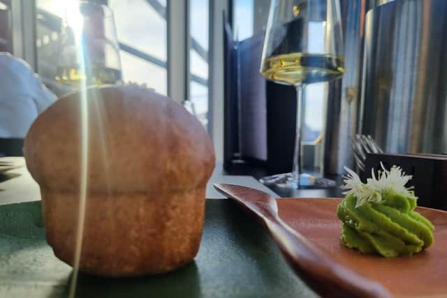 The Japanese milk bread with wild garlic butter - a taste sensation.