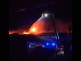firefighters tackle blaze at Warbreck Hill Road 