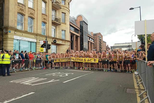 The 2024 Blaydon Race gets underway on Newcastle's Quayside.