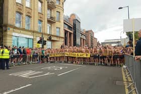 The 2024 Blaydon Race gets underway on Newcastle's Quayside.