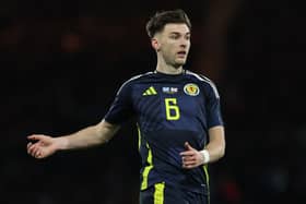 Arsenal and Scotland left-back Kieran Tierney. (Photo by Ian MacNicol/Getty Images)