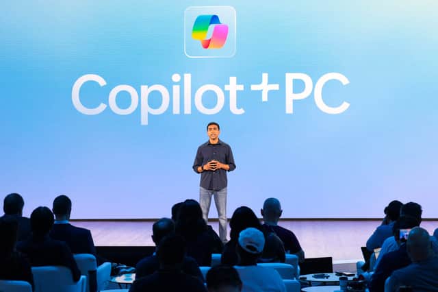 Microsoft Copilot+ will launch on June 18. Photo by JASON REDMOND/AFP via Getty Images