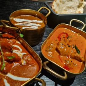 A selection of the curries on offer at Dakwala in Newcastle.