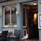 Seagull robs crisps from Hastings shop before nipping into pub.