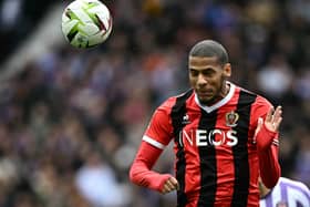 Nice's French defender Jean-Clair Todibo is wanted by three Premier League clubs. (Photo by LIONEL BONAVENTURE/AFP via Getty Images)