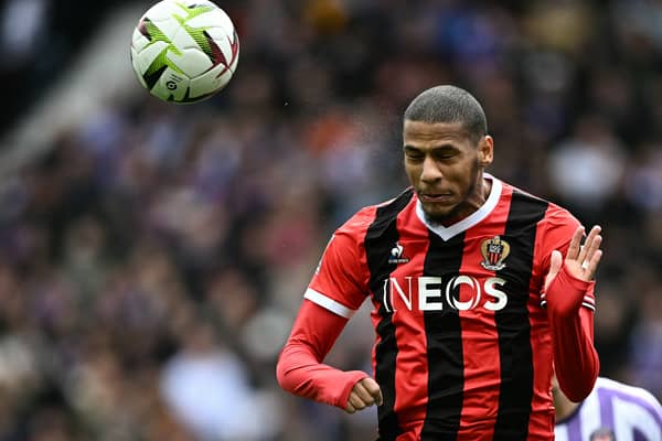 Nice's French defender Jean-Clair Todibo is wanted by three Premier League clubs. (Photo by LIONEL BONAVENTURE/AFP via Getty Images)