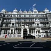 The Ampersand Hotel has a grand frontage.