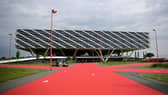 The headquarters of Germany's sports equipment maker Adidas is pictured in Herzogenaurach. (Photo by TOBIAS SCHWARZ/AFP via Getty Images)
