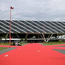The headquarters of Germany's sports equipment maker Adidas is pictured in Herzogenaurach. (Photo by TOBIAS SCHWARZ/AFP via Getty Images)