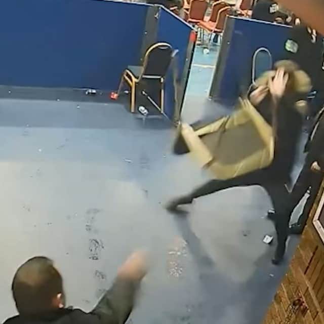 Footage of the disorder. A group involved in violent disorder at a boxing tournament in Ryton have been jailed for a total of more than 48 years.