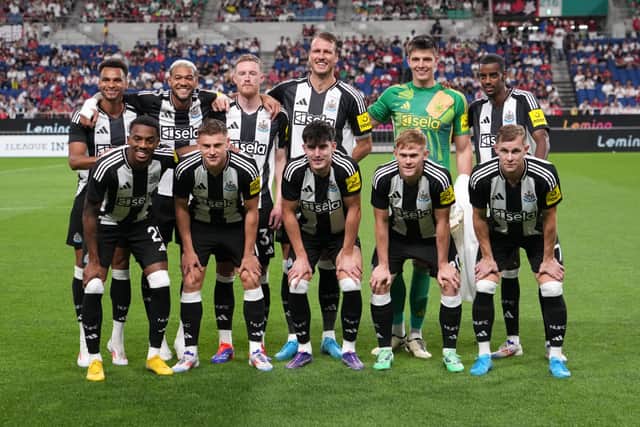 Newcastle United team versus Urawa Red Diamonds. (Photo by Masashi Hara/Getty Images)