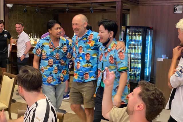 Newcastle United fans gather at event in Tokyo. (Photo credit: NewcastleWorld)