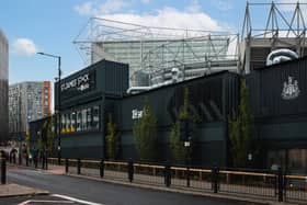The New Stack site outside St James Park