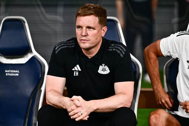 Newcastle United boss Eddie Howe. (Photo by YUICHI YAMAZAKI/AFP via Getty Images)