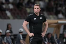 Newcastle United head coach Eddie Howe. (Photo by Masashi Hara/Getty Images)