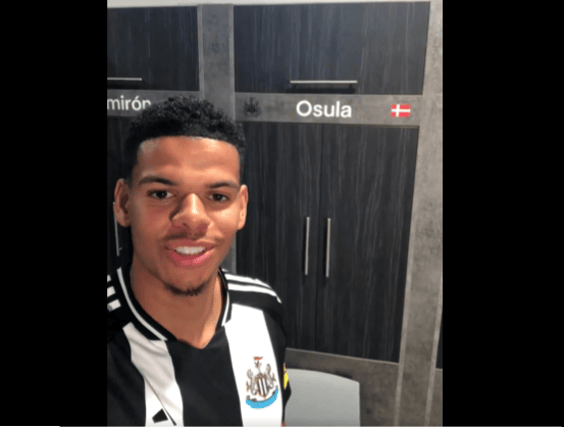 Will Osula is Newcastle United's fifth summer signing. (Photo credit: @NUFC)