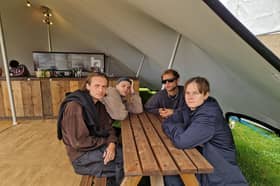 Wunderhorse before making their Boardmasters main stage debut