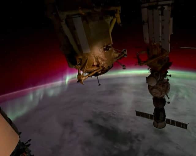 Aurora Borealis seen from the International Space Station