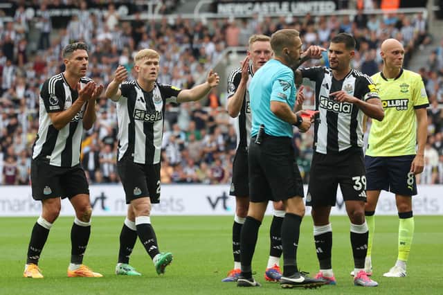 Fabian Schar will not feature for Newcastle United against Bournemouth on Sunday after being sent off against Southampton.