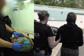 NCA seize cannabis hauls at UK airports and arrest smugglers.