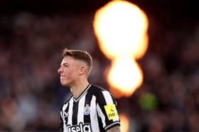 Newcastle United right-back Harrison Ashby. (Photo by MARTIN KEEP/AFP via Getty Images)