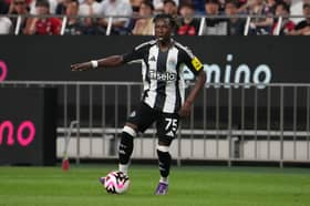 Newcastle United winger Trevan Sanusi in action for the Magpies’ first team. The winger makes his return to the under-21 setup after months on the sidelines.