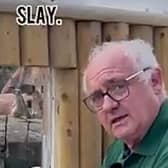 One of the directors in shot as he recites Gen Z slang in the viral online video.