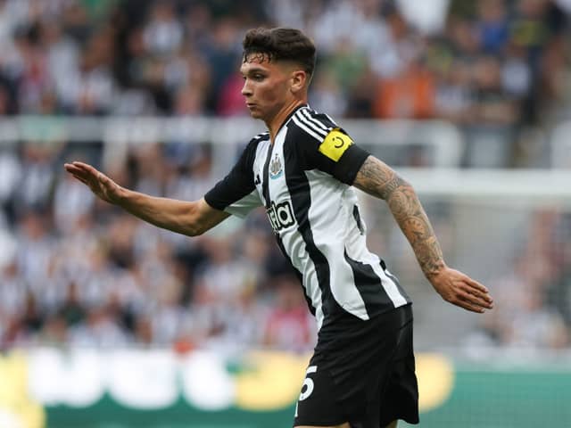 Newcastle United midfielder Jamie Miley