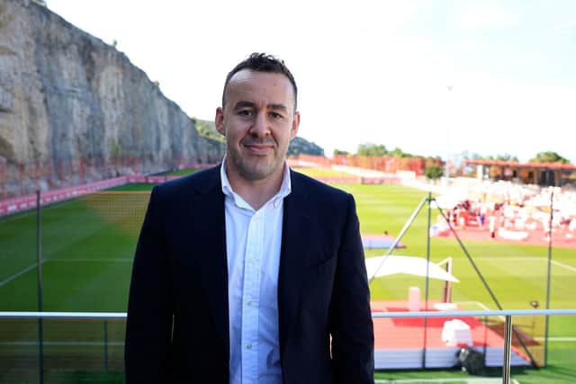 Newcastle United performance director James Bunce. (Photo by VALERY HACHE/AFP via Getty Images)