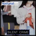 Silent Crime logo shoplifting theft shoplift thief